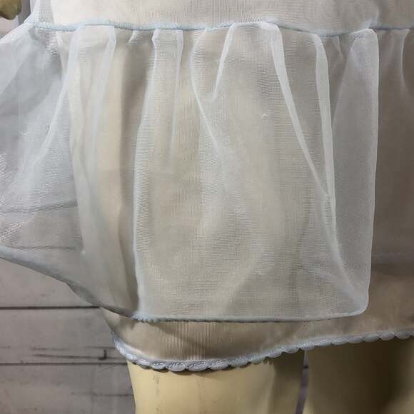 Vintage Glen Abbey nightgown made in Ireland baby blue size small - Picture 11 of 12